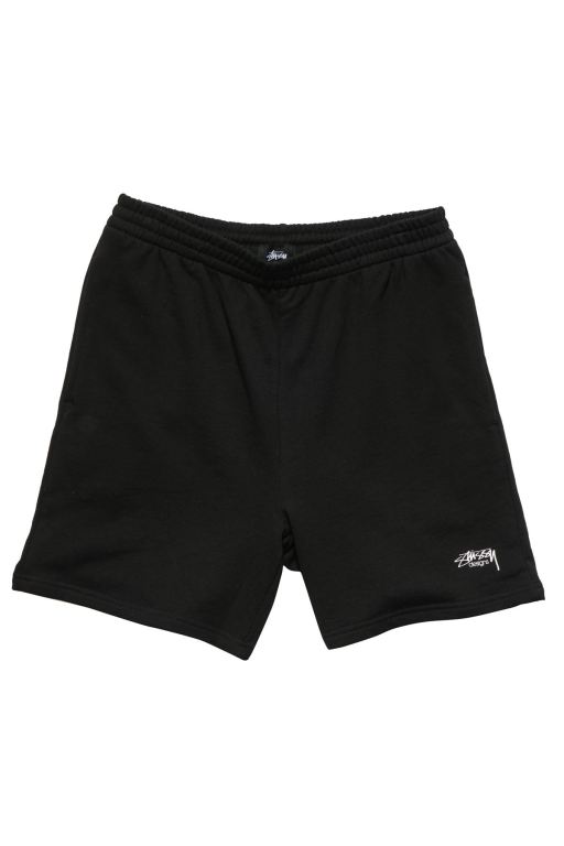 Stussy Mens Designs Terry Short Leisure Sets Black - MPBXQ1253